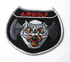 Usaf Air Force Airwolf Wolf Embroidered Patch 3 Inches - £4.48 GBP