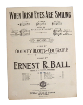 When Irish Eyes Are Smiling (1912) Music by Ernest R. Ball - M. Witmark ... - £7.75 GBP