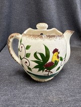 VINTAGE Rooster Ceramic wall pocket Tea Pot 4” Tall - £4.65 GBP