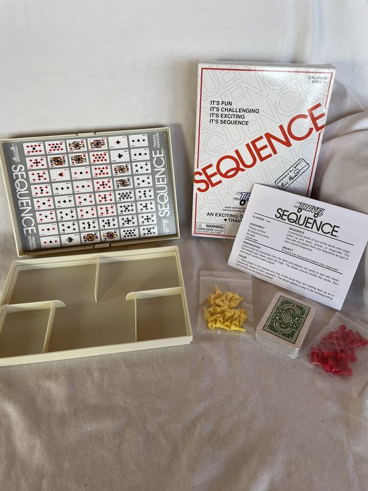 Sequence, A Game of Strategy, Travel Version, for 2 Players, Ages 7+ Brand New - £6.88 GBP