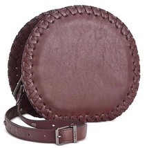 Circus by Sam Edelman Mercer Red Wine Faux Leather Round Crossbody Bag Purse - £7.86 GBP