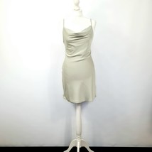 Urban Outfitters - Mallory Cowl Slip Mini Dress - Green - Medium - £9.98 GBP