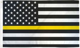 Durable 3x5FT Thin Yellow Line Flag Emergency Dispatchers Tow Recovery S... - $15.99