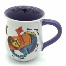 BYTE ME NOW Coffee Mug Computer Email Embossed Mailbox World Cookie Cord... - $13.84