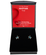 Egyptian Wife Earrings Birthday Gifts - Turtle Ear Rings Jewelry Present From  - £39.92 GBP