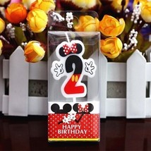 Minnie Mouse Second Birthday Candle / Keepsake Topper  1-1/2&quot;X1-1/2&quot; USA... - $4.95