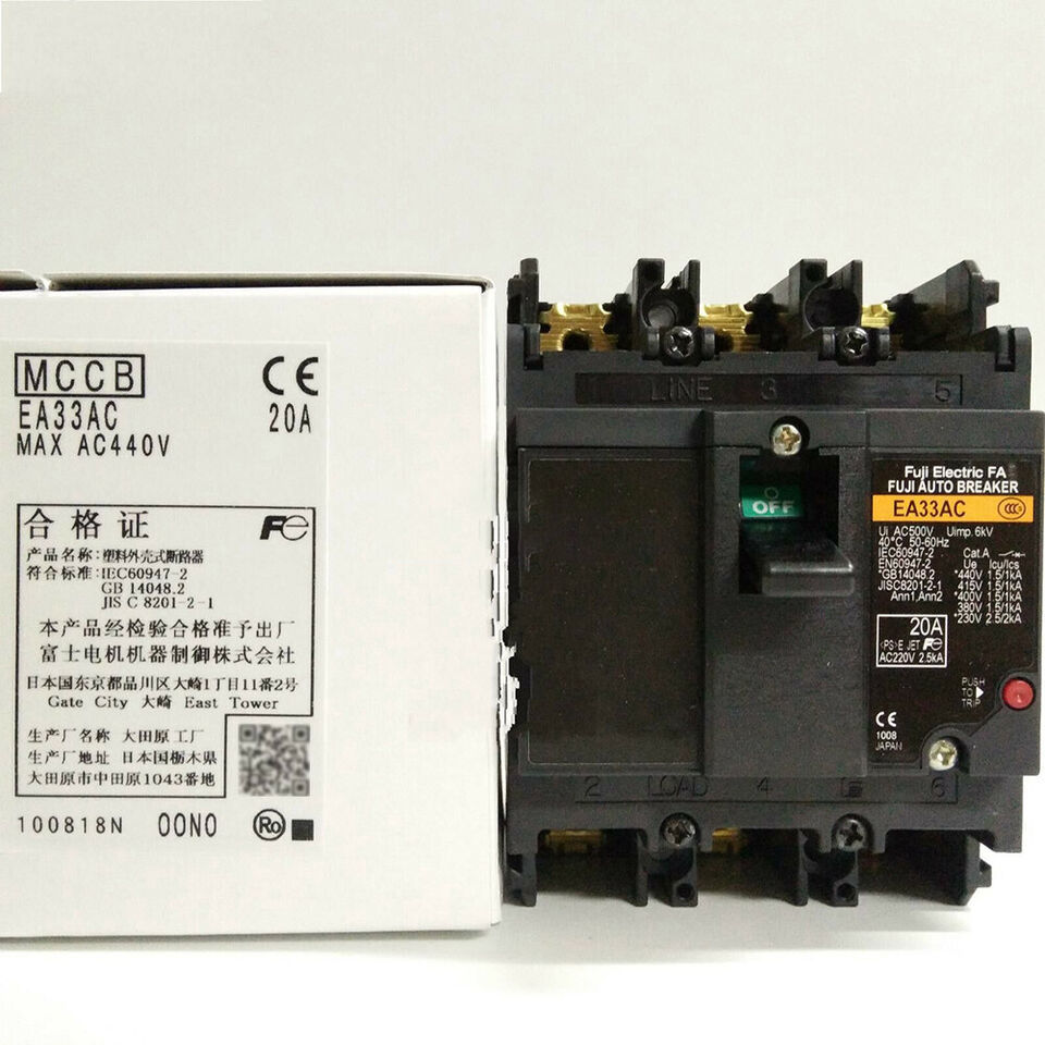For FUJI EA33AC 3P 20A Molded Case Circuit Breaker - $37.23