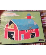 1962 Pre-School Puzzle frame tray Farm Barn Scene #4421 - $8.06 CAD