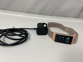 Fitbit Charge 3 Rose Gold Pink band Activity Fitness Tracker IOS Heart R... - £32.01 GBP