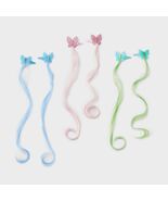 Cat &amp; Jack Girls Butterfly Hair Clip Set 6pk Solid Pattern All Hair Types - €2,12 EUR