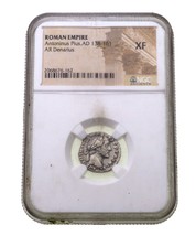 Roman Empire AR Denarius Antoninus Pius AD 138 - 161 NGC XF Condition - £221.94 GBP