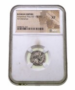 Roman Empire AR Denarius Antoninus Pius AD 138 - 161 NGC XF Condition - $406.19 CAD