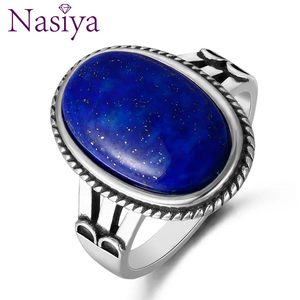 Nasiya  White Chalcedony Rings 925 Silver Jewelry Various Gemstones Rings For Wo - $36.47