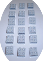 18 Used Lego 1 x 2 x 1 2/3 Medium Stone Technic Bricks w Studs on Side 22885 - £7.95 GBP