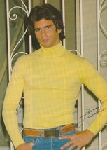 Lorenzo Lamas teen magazine pinup clipping yellow shirt jeans Teen Beat pix - $65.23 MXN