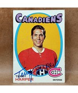 1971-72 Topps #59 Terry Harper SIGNED Autograph Montreal Canadiens Card - $187.67 MXN