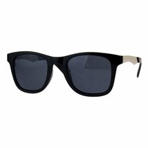 Unisex Fashion Sunglasses Classic Square Frame Metal Temple UV 400 - £15.57 GBP