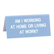 Say What Desk Sign (Small) - Working At Home - £24.82 GBP