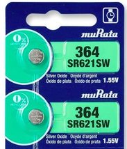 Murata 364 Battery SR621SW 1.55V Silver Oxide Watch Button Cell (10 Batteries) - £2.23 GBP+