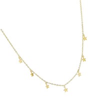 Heart Made of Gold Star Choker Necklace - $66.10
