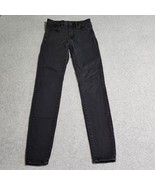 American Eagle Hi Rise Jegging Womens Size 2 Long Black Stretch Denim Jeans - $15.47