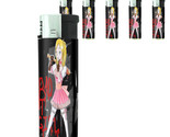Bad Girl Pin Up D19 Lighters Set of 5 Electronic Refillable Butane  - £12.62 GBP