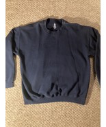 Women’s Navy Blue Sweatshirt, Size Large, Pre-Owned - £10.26 GBP
