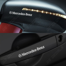 Mercedes Benz Logo Mirror Handle Decals Stickers Premium Quality 5 Color... - $11.00