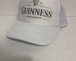 Vintage Guinness Draught Beer Hat Trucker Hat Adjustable snapback White Cap - £13.83 GBP