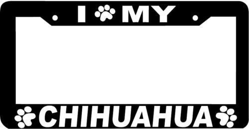CHIHUAHUA DOG paw print License Plate Frame - $4.49
