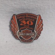 Harley Davidson Of Glendale 30th Anniversary Biker Lapel Pin - Vintage - £21.87 GBP