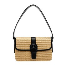 Straw Women Shoulder Bags Designer Rattan Handbags Fashion Wicker Woven Handmade - £42.65 GBP