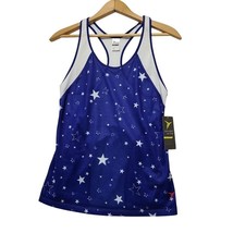 Old Navy Active Top Womens XS Racerback Tank Americana Star Field Blue W... - $14.95