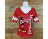 Disney T-Shirt Women&#39;s Size S Red Mickey TO13 - $7.91
