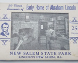 Vintage Souvenir Card Set 20 Views of Early Home of Abraham Lincoln - Ne... - £10.64 GBP