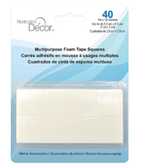 Masterpiece Decor Multipurpose Foam Tape Squares (40-Pack) - £6.75 GBP