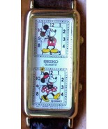 Disney Seiko Dual Time Mickey Mouse Watch! Great Condition! Rare! - £597.74 GBP