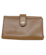 COACH Women&#39;s Phone Card Wallet Crossgrain Leather Saddle Color F53977 NWT - $58.90 CAD