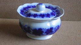 VINTAGE GEFLE SWEDEN FLOW BLUE VINRANKA ARTHUR PERCY SUGAR BOWL 1939  - €34,99 EUR