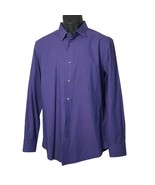 Banana Republic Slim Fit Purple Striped Long Sleeve Button Down Shirt M - $25.46 CAD