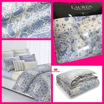 Ralph Lauren Callen Paisley Floral Full/Queen Cotton Comforter Pillowcase Set - £116.76 GBP
