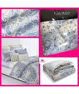 Ralph Lauren Callen Paisley Floral Full/Queen Cotton Comforter Pillowcas... - $2,774.40 MXN
