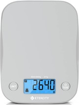 Etekcity Food Kitchen Scale, Digital Weight Grams And Oz For Cooking,, Gray - $38.99