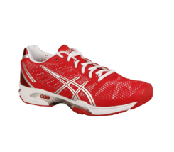 ASICS Womens Sneakers Gel-Solution Speed 2 Clay Solid Red Size AU 11 E451Y - £52.63 GBP