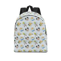 Mickey Play All Day True Friends Leisure Canvas Backpack Sport GYM Travel Daypac - £19.58 GBP