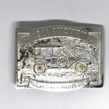 Vintage Boucle Ceinture Auburn Indiana 1911 Acd Automobile 1985 Jours Argent Ton - £26.00 GBP