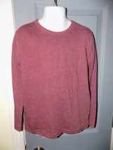 Wonder Nation Bordeaux Heather Long Sleeve Solid Tee Size 4/5 Boy&#39;s NEW - £10.50 GBP