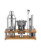Professional Set 16 in 1 750 ml Shaker, Bamboo Wood, Stainless steel acc... - $91.00
