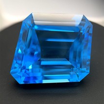 40.57 Cts of 25x23x18 mm AAA Fancy Swiss Blue Topaz ( 1 pc ) Loose Gemstone - £208.26 GBP