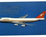 QANTAS Airlines Boeing 747B in Flight  Postcard - £8.72 GBP